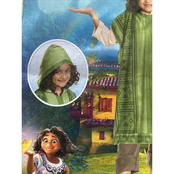Disguise Disney Encanto Bruno Costume Boys Size S 4-6 Hooded Outfit Movie - Picture 3 of 14